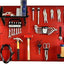 Organiz. herramientas pared panel perforado metal 30-wrk-800