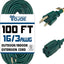 Cable alargador 100 ft 16 resistente interiores exteriores