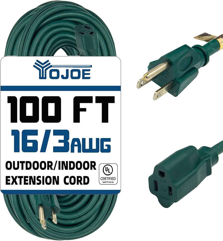 Cable alargador 100 ft 16 resistente interiores exteriores