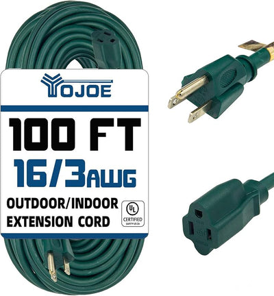 Cable alargador 100 ft 16 resistente interiores exteriores
