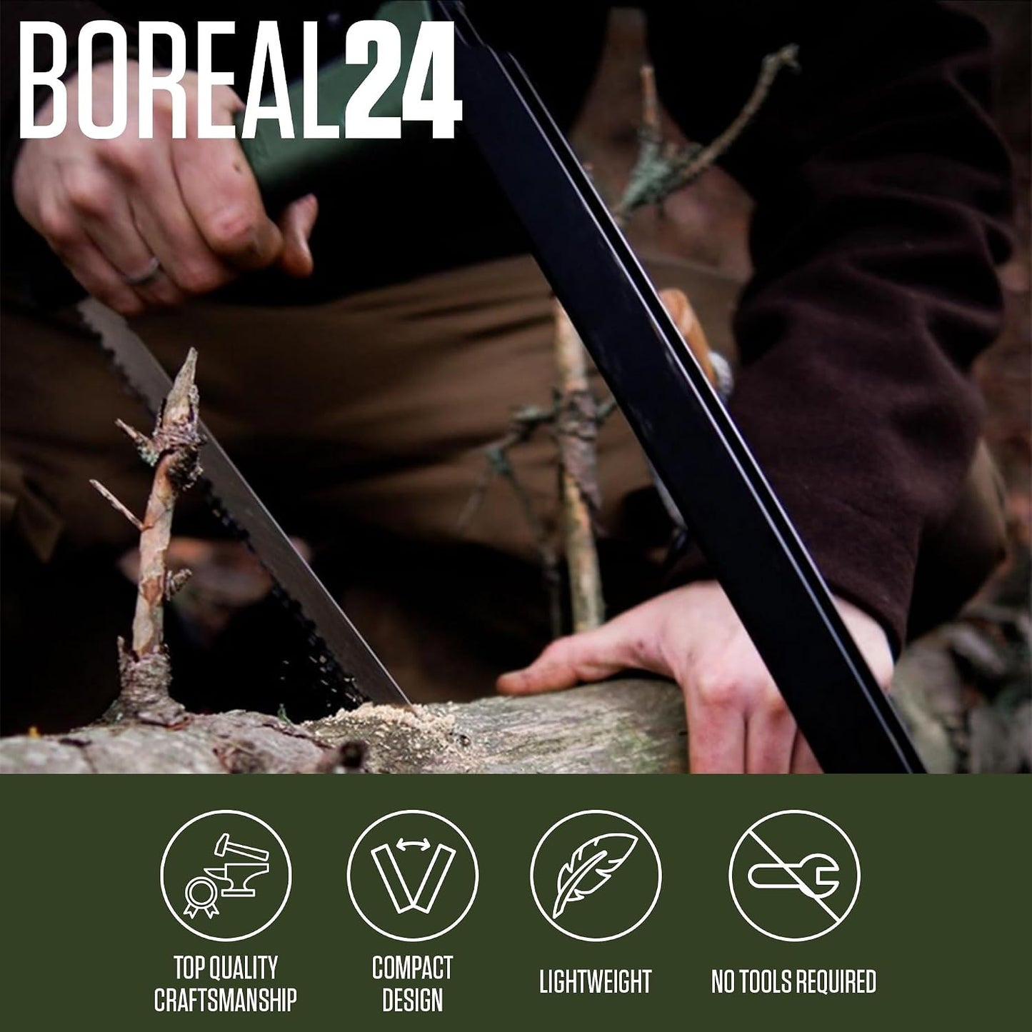 Kit tripper Boreal24 sierra plegable 24 cuchilla camping