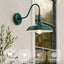 Luz cuello cisne 10" exterior blanco con cúpula