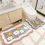 Set 2 Alfombras Baño Microfibra Rosa y Forma U