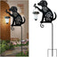 Farol solar con estacas decorativas para jardín y patio