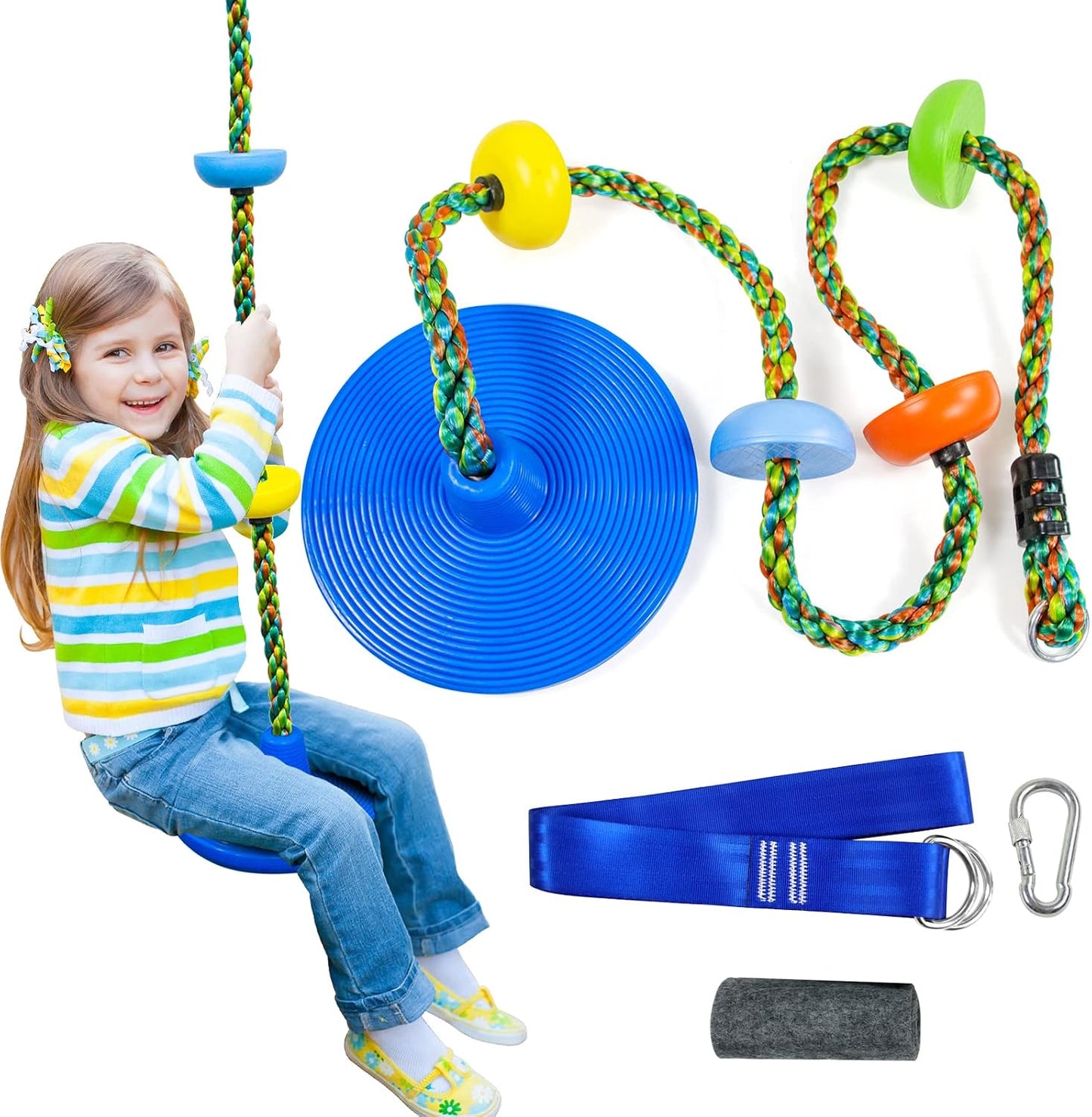 Columpio árbol para niños con plataforma y correa 4ft