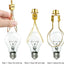 4 Pzas Adaptador Clip Pantalla Bombilla Dorado