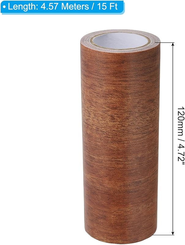 Cinta reparación madera textura realista autoadhesiva caoba