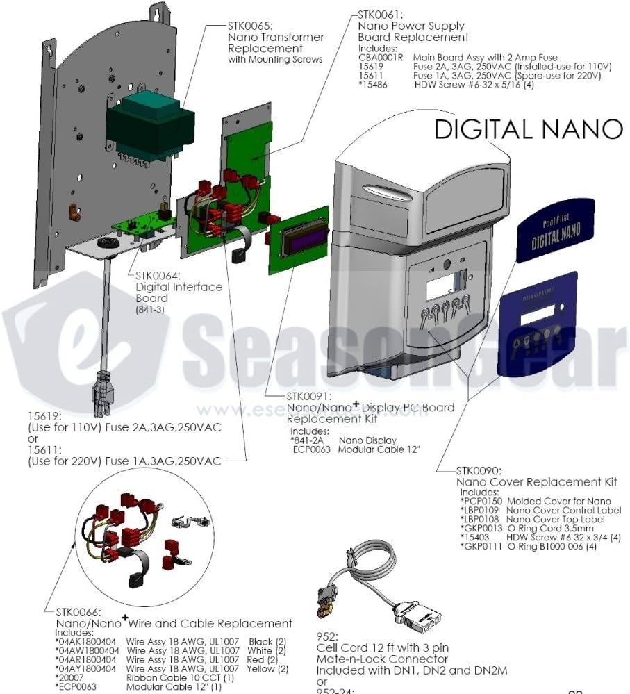 Cubierta frontal para fuente Pool Pilot Nano LBP0109