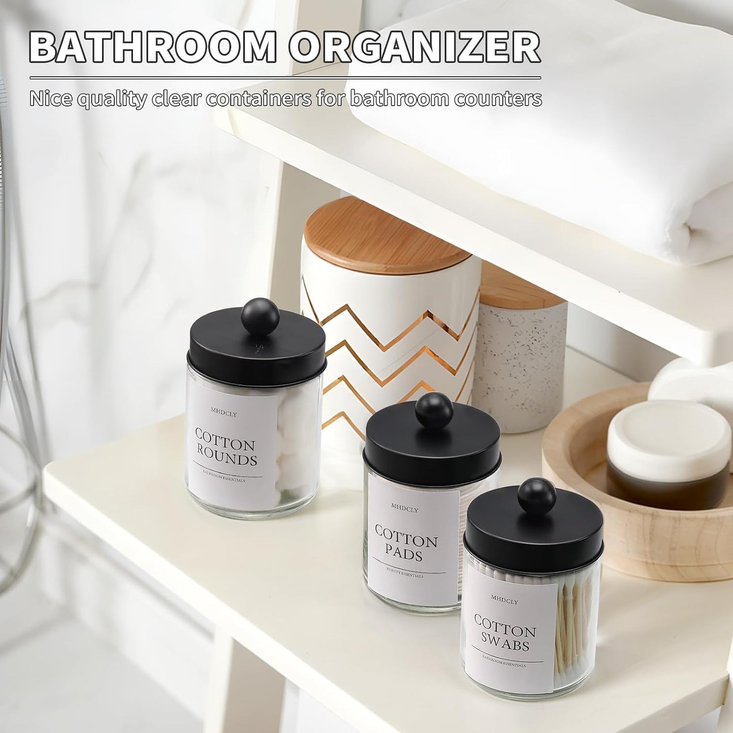 Set 4 organizadores baño decoración hogar