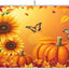 Manta secadora otoño 18x24pulg hojas calabaza cocina