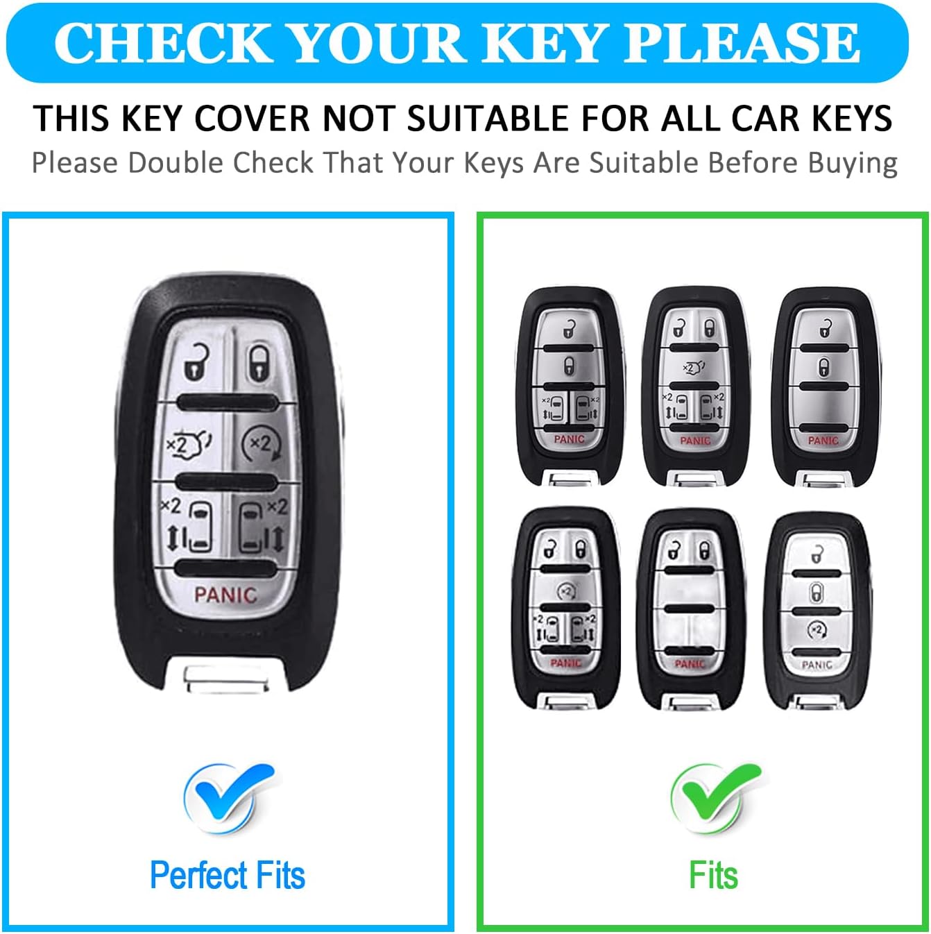 Funda llavero Chrysler Pacifica 2017-2025 7 botones