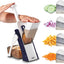 Mandolina Safe Slice para verduras 30 ajustes grosor azul marino
