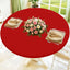 Mantel redondo elastano elástico impermeable 45-56pulg color rojo