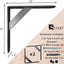 Soportes estante flotante bajo 500lb 30x30cm pack 2