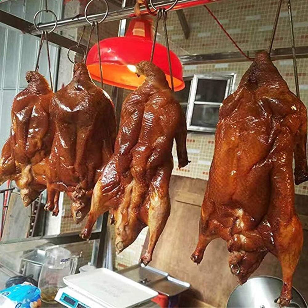 6 Ganchos Carne Acero Inox para Carnicería