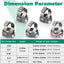 80 Abrazaderas PEX 1pulg Acero Inox 304 Sin Escalones