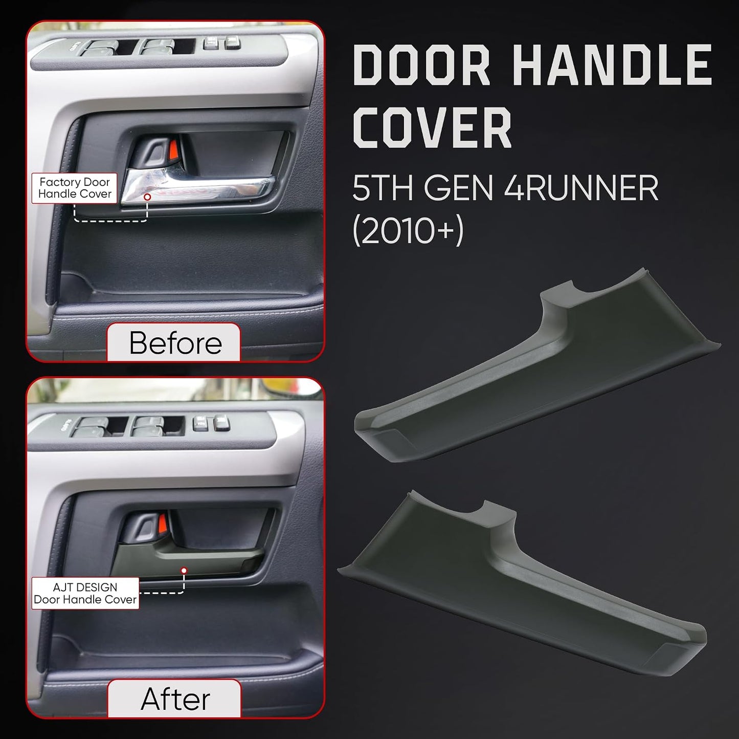 Cubiertas manija puerta Toyota 4Runner 2010 plástico