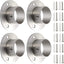 Soportes barra armario acero inox 1-1/2" plateado 4uds