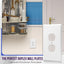 Placa pared dúplex 5.5x3.5pulg termoplástico 10uds blanco