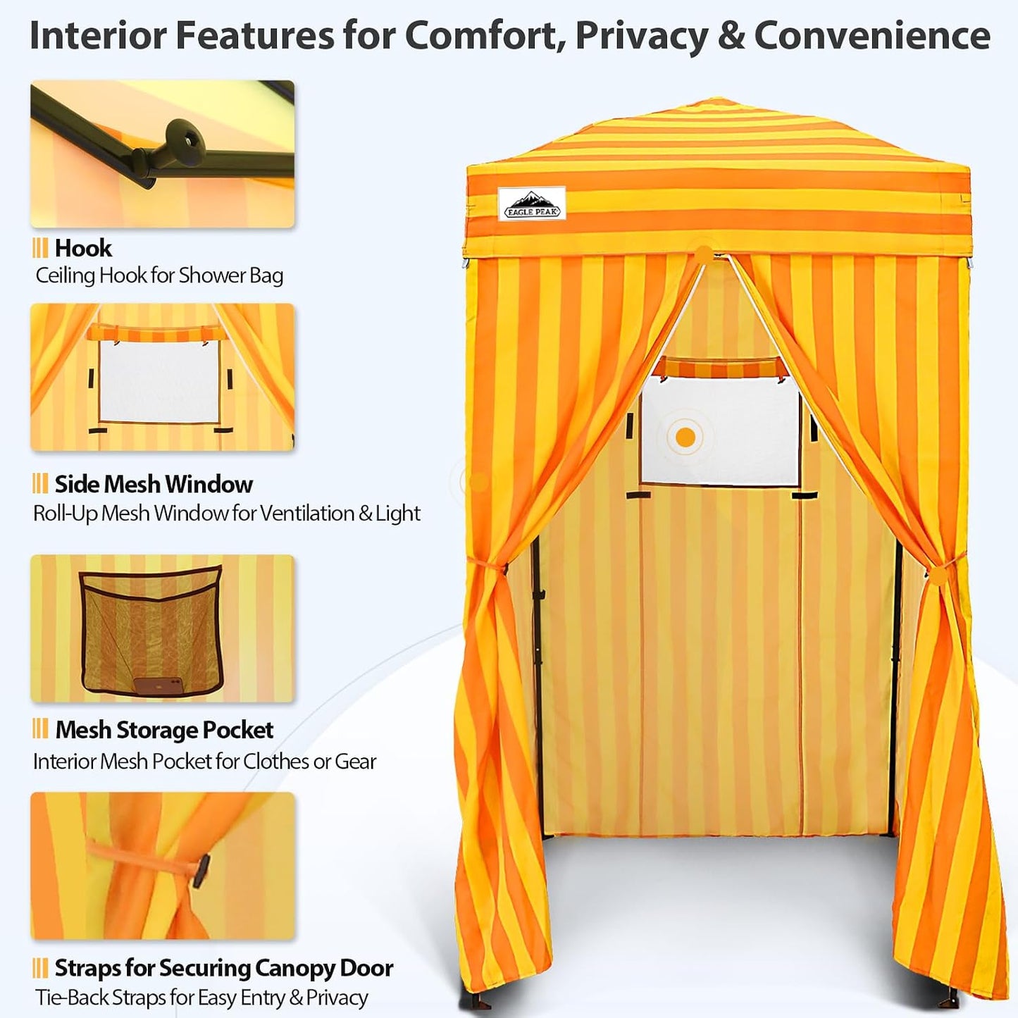 Toldo Emergente 4x4 Ultra Compacto Amarillo/Naranja