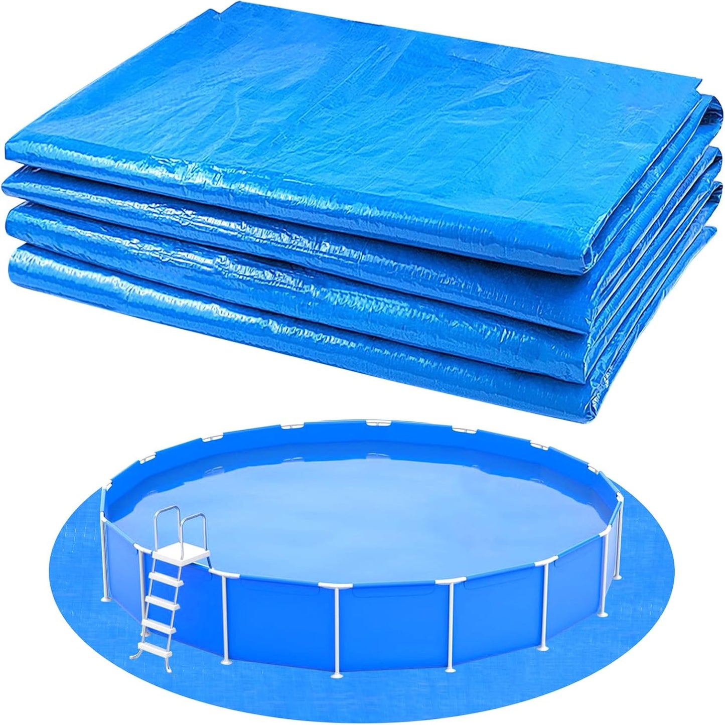 Protector suelo piscina redondo 19.7ft resistente pinchazos