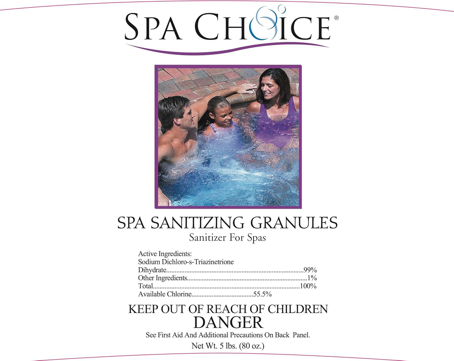 Gránulos cloro spa 5lb fabricados EE.UU.