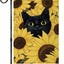 Bandera jardín gato negro 12x18" doble cara