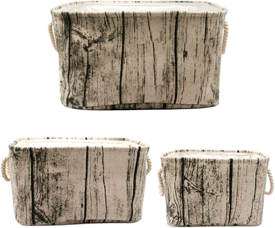 Cestas tela durable con asas cuerda para niños