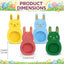 4 Pzas Huevos Pascua Diseño Conejo 2x3pulg Soporte Exhibición