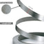 Bandas borde PVC 7/8" x25ft aluminio cepillado gris plateado