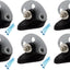6 Aisladores Pinlock Conector Puerta 3 Puntos