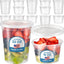 40 Recipientes 16-32oz Plástico Transparente con Tapa