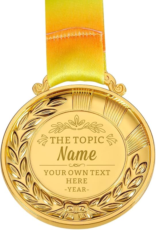 Medallas Oro Personalizadas 1er 2do 3er Lugar Escolares