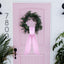 Cinta corona rosa 55.5" algodón cuadros niña decoración
