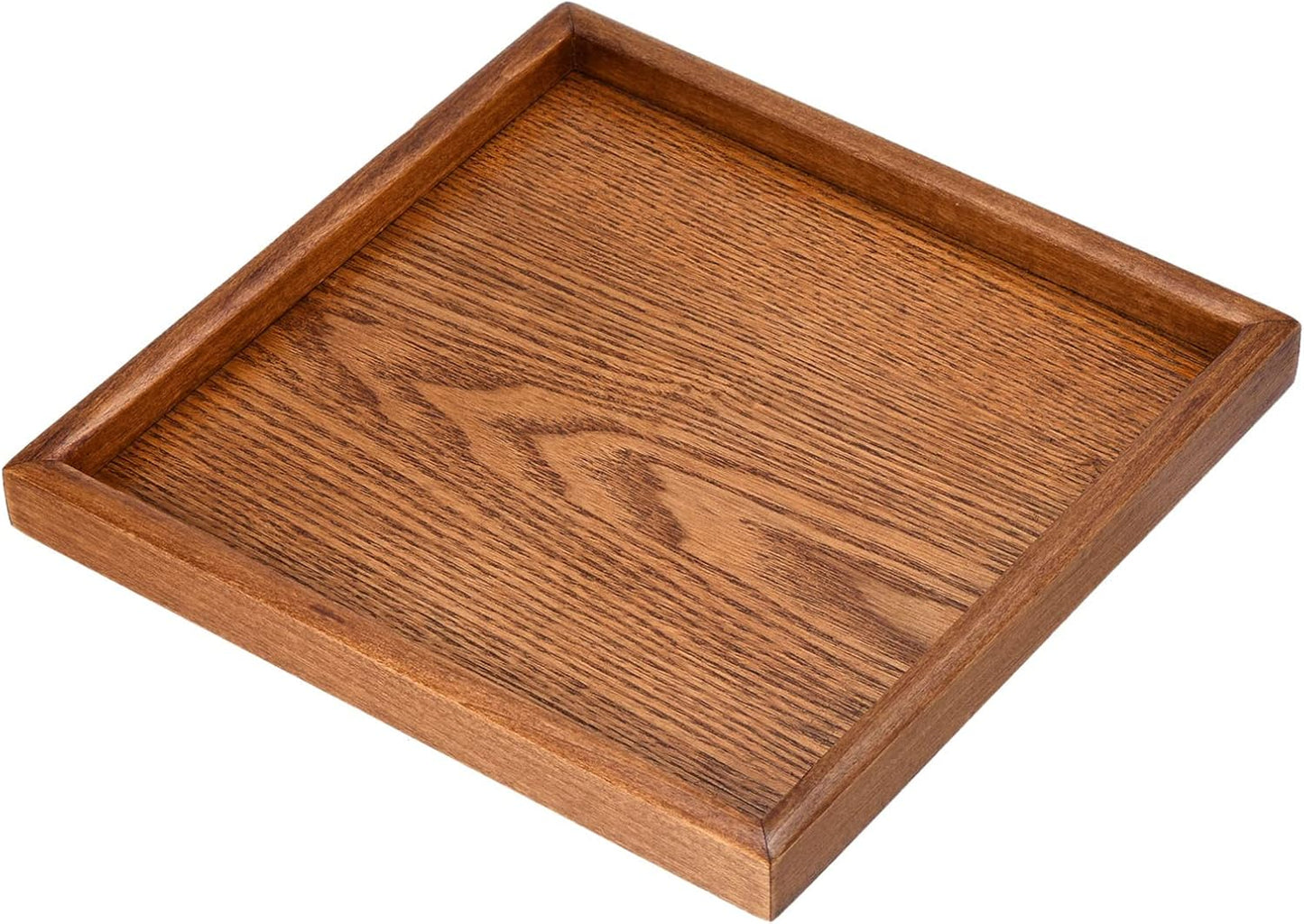 Bandeja madera cuadrada decorativa hogar cocina marrón