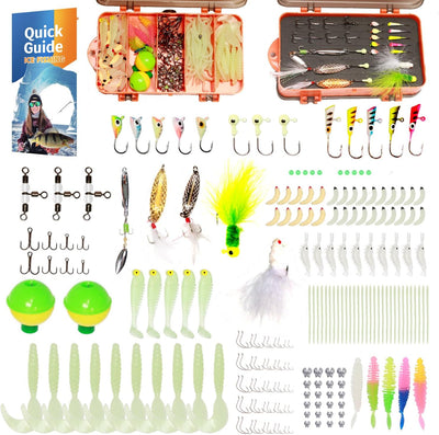 Kit 322 Pzas Señuelos Pesca Caja con Aparejos Incluidos