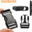 Juego hebillas y correas 3/4 6yd nailon 6 pzas ajustables