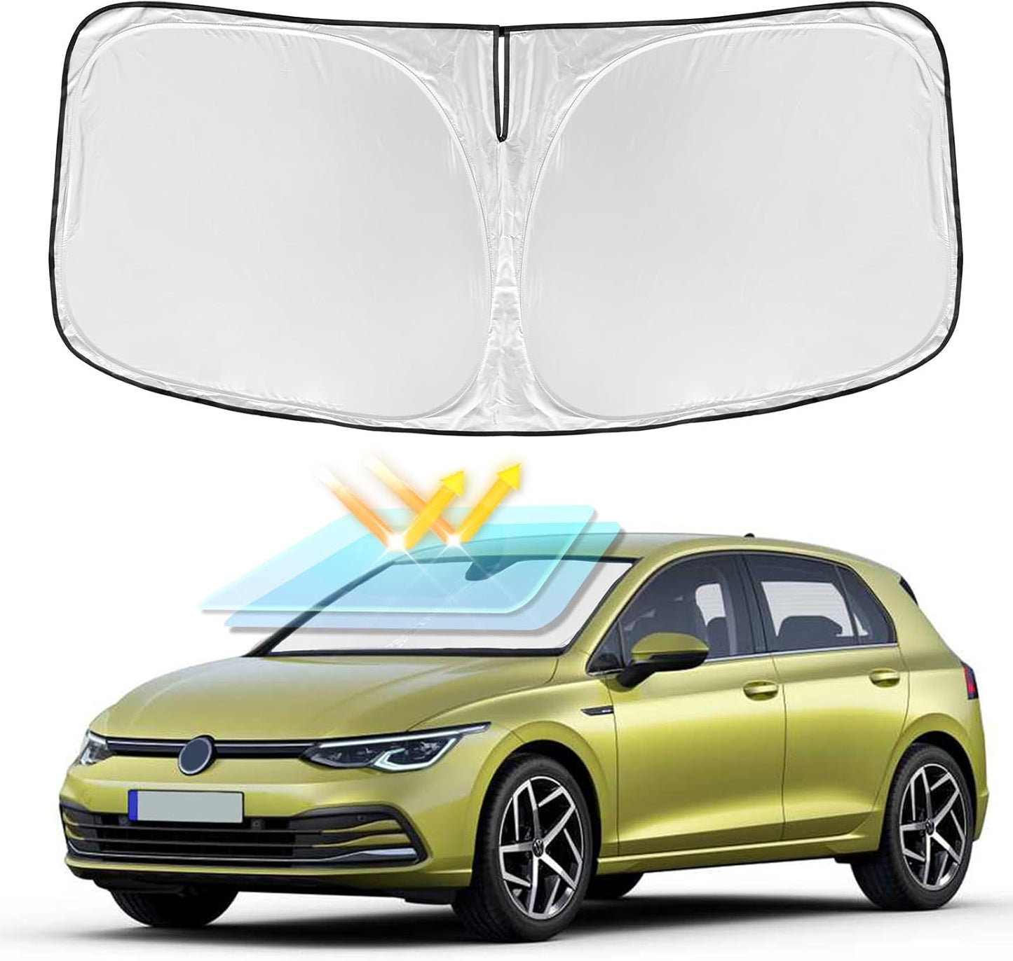 Parasol retráctil para VW Golf Mk8 2022-26 4 capas