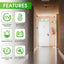 Luz emergencia LED verde con batería 120/277V certificada UL