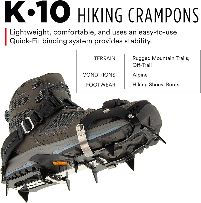Crampón senderismo nieve hielo trekking