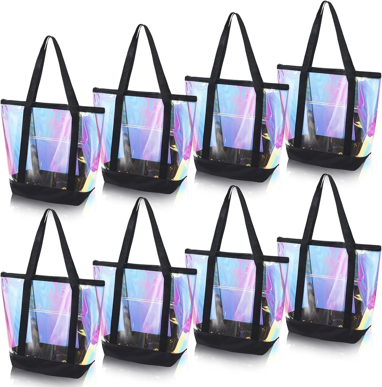 8 Bolsas Transparentes Hombro Cremallera Eventos