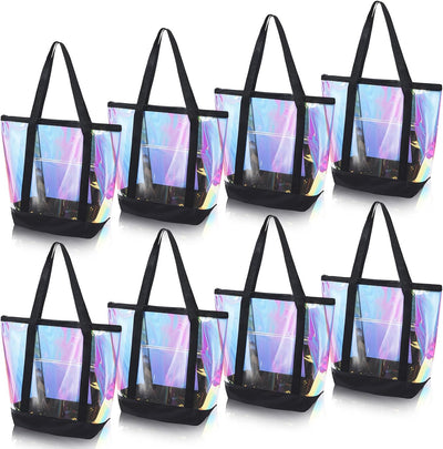 8 Bolsas Transparentes Hombro Cremallera Eventos