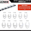 Set 10 Pzas Llaves 3/8" Pata Gallo Riel Aluminio