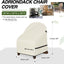 2 Pzas Fundas Impermeables Silla Adirondack 28x30x36pulg Beige