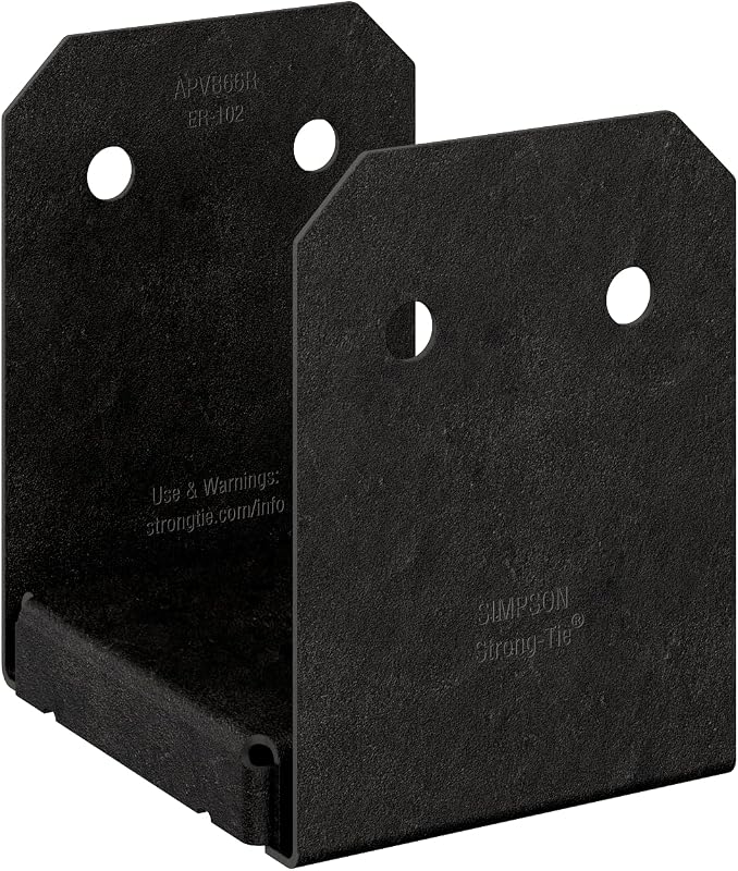 Base poste Avant Collection ZMAX 6x6 áspero negro