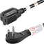 Cable extensión servicio pesado 6ft 15A enchufe plano con tierra