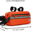 Bolsa impermeable manillar bicicleta niño bandolera naranja