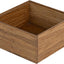 Contenedor especias bambú 6.5x6.5x3.75pulg resistente