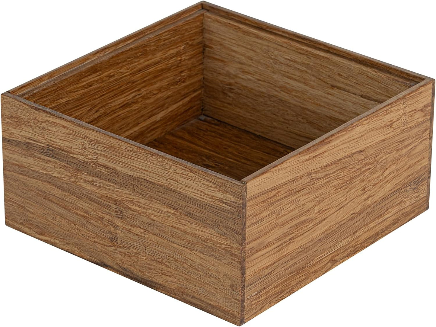 Contenedor especias bambú 6.5x6.5x3.75pulg resistente