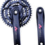 Set bielas bicicleta MTB 22/32/42t 6.693pulg